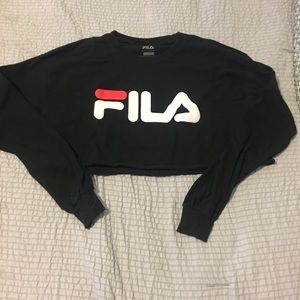 Black FILA Crop Top NWOT